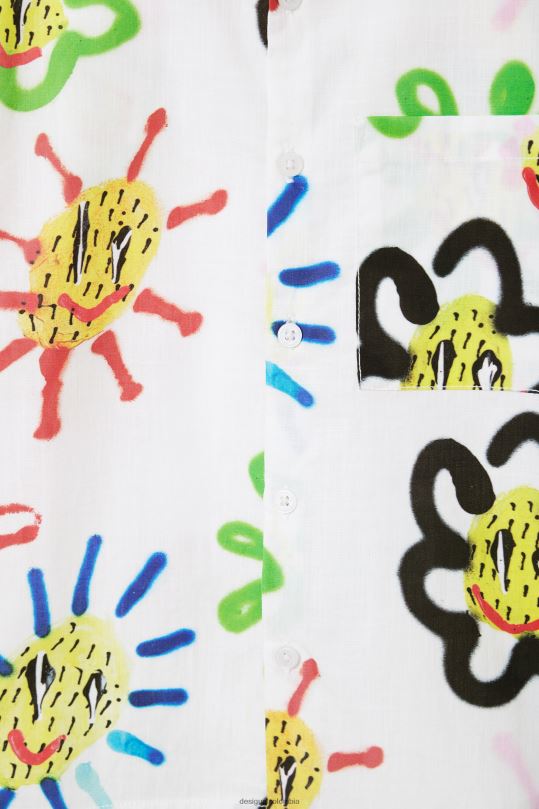 ropa 4802L1824 chico Desigual camisa de resort de sol - Desigual Colombia Medellín