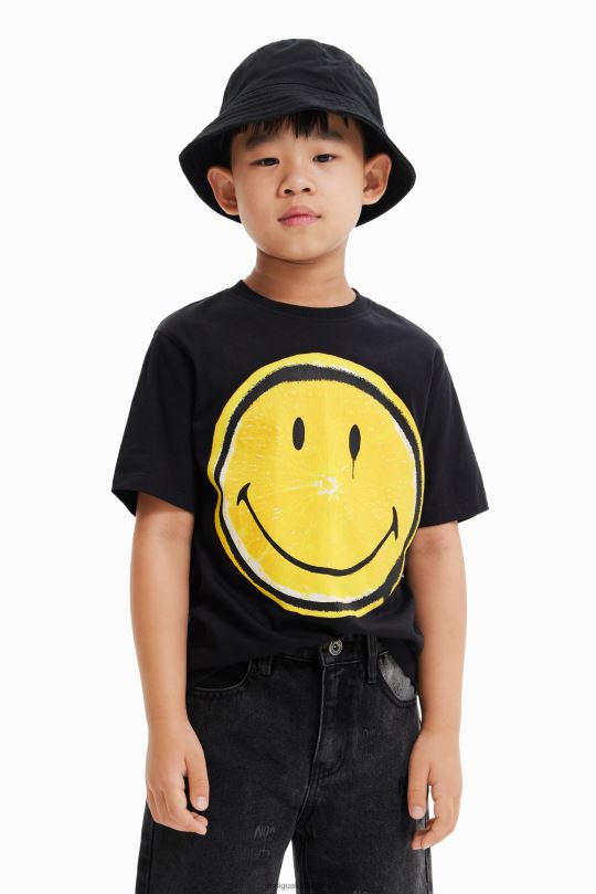 ropa 4802L1831 chico Desigual camiseta de manga corta con emoticón - Desigual shop