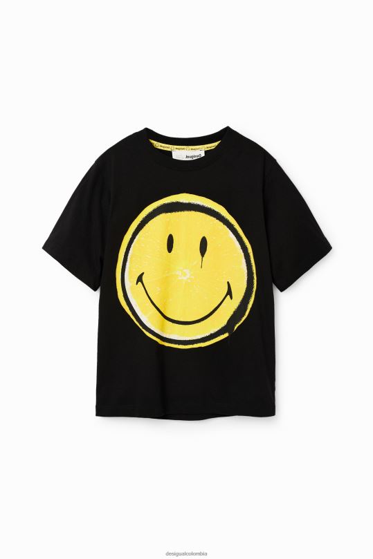 ropa 4802L1831 chico Desigual camiseta de manga corta con emoticón - Desigual shop