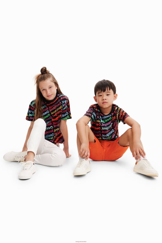 Desigual Colombia - ropa 4802L1857 chico Desigual camiseta con logo 3d