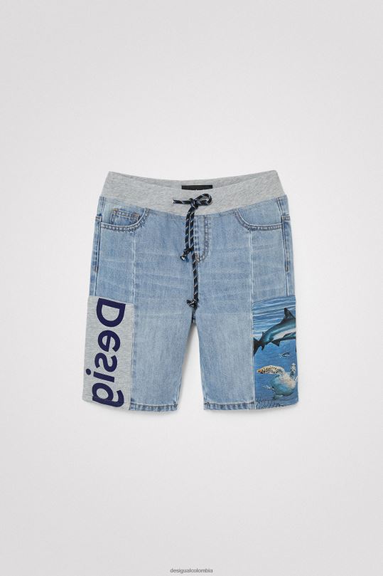 ropa 4802L1757 chico Desigual pantalones cortos híbridos de pescado - Desigual sales online