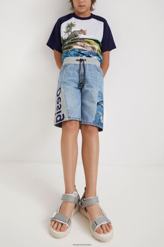 ropa 4802L1757 chico Desigual pantalones cortos híbridos de pescado - Desigual sales online
