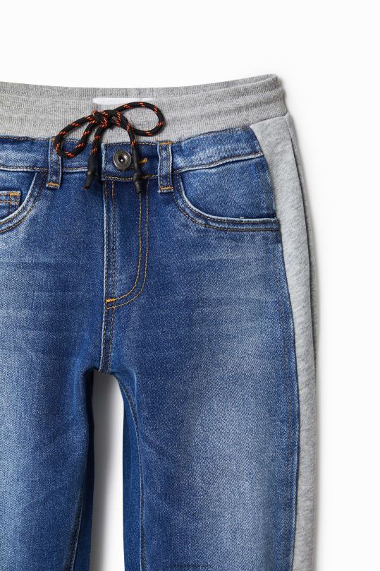 ropa 4802L1779 chico Desigual pantalones joggers de denim híbrido - Desigual shop