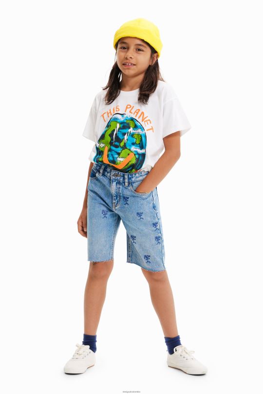 ropa 4802L1863 chico Desigual ahora bermudas de mezclilla - Desigual Colombia rebajas