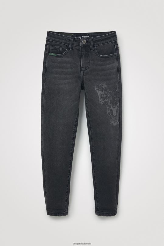 ropa 4802L1890 chico Desigual vaqueros bordados - Desigual shop