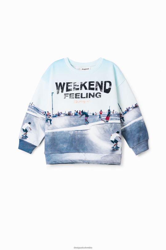 ropa 4802L1833 chico Desigual sudadera skate park - Desigual sales online