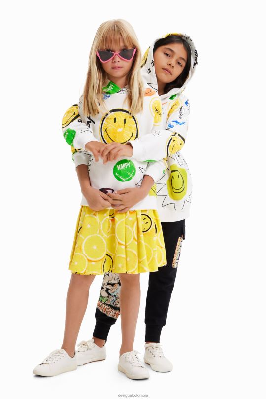ropa 4802L1864 chico Desigual sudadera extragrande con smiley - Desigual Colombia Medellín