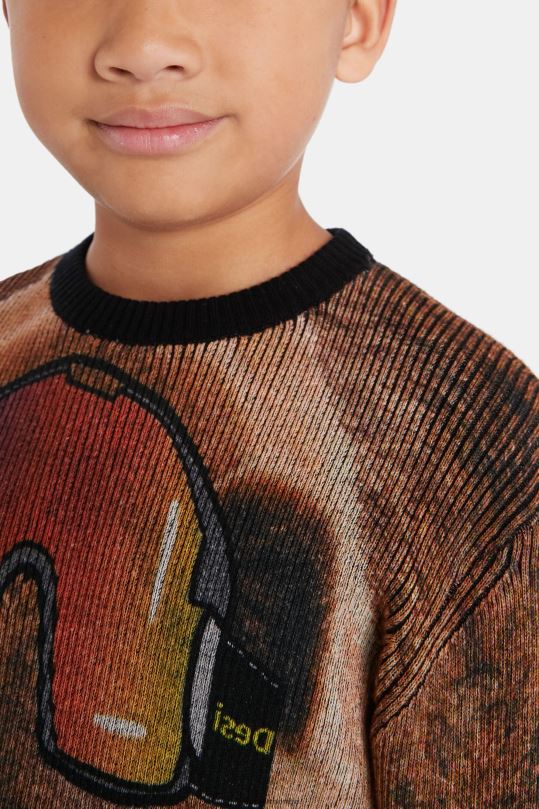 Desigual Colombia pagina oficial - ropa 4802L1876 chico Desigual jersey de tricot con estampado integral